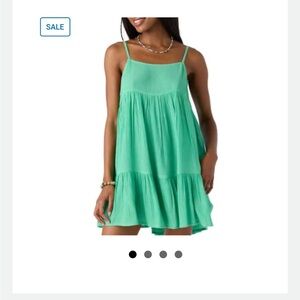Oniell Saltwater Essentials Rilee Jade Green Mini Cover Up Dress NWOT